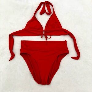 Robin Piccone Red Bikini Set